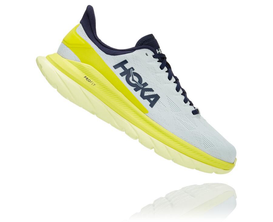 Tenis Hoka One One Masculino Branco - Mach 4 - 982-TNGLRQ